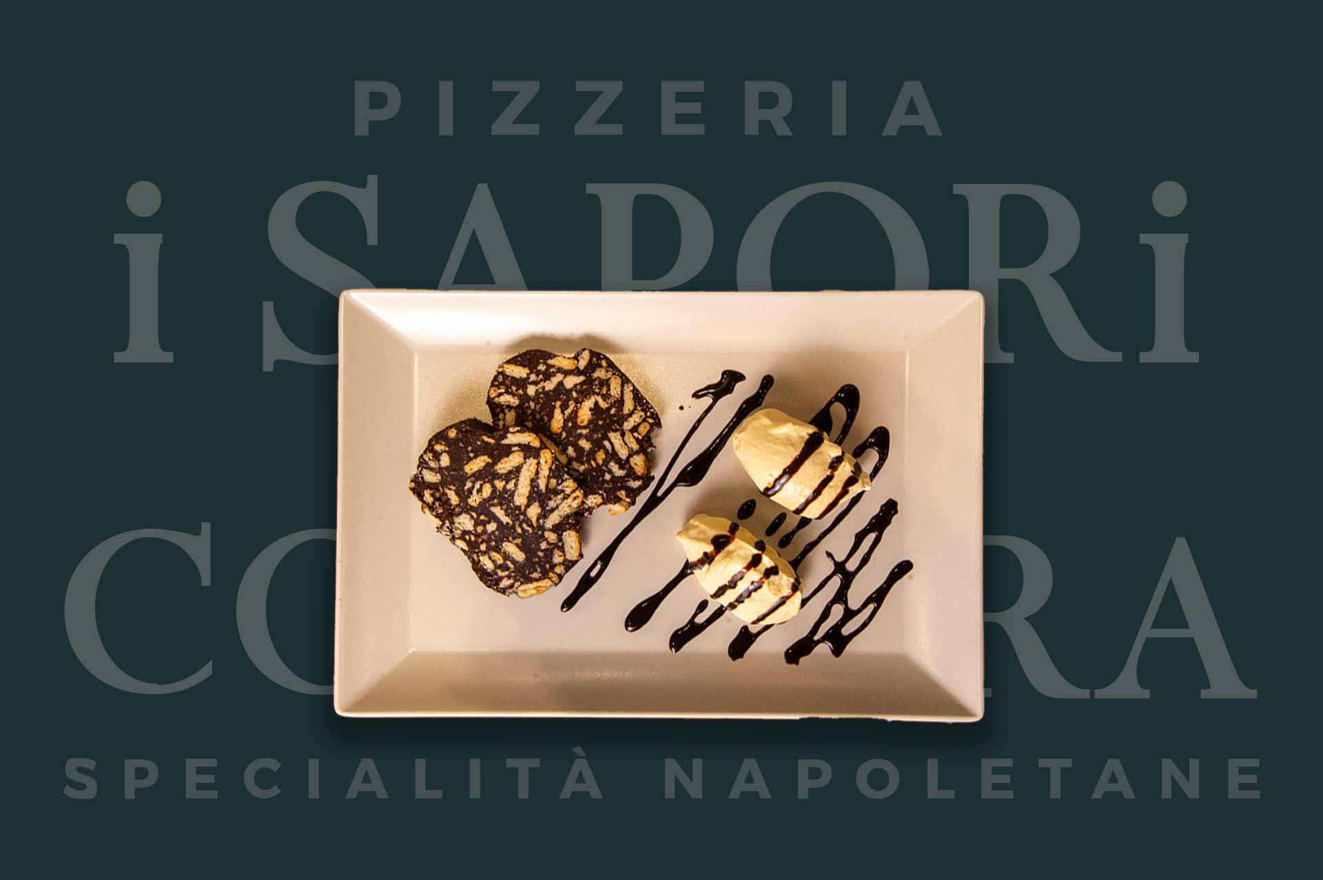 Salame al cioccolato con crema al mascarpone